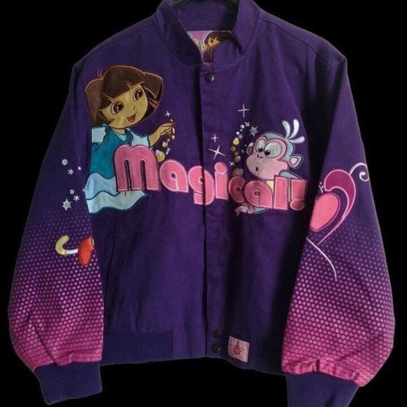 Dead Stock 2007 Dora The Explorer Jeff Hamilton Jacket Youth XL /Womens S - Picture 1 of 8